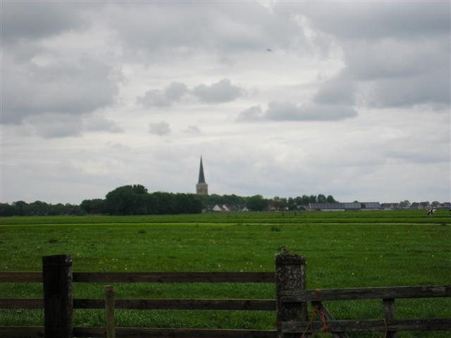 Uitzicht richting het dorp